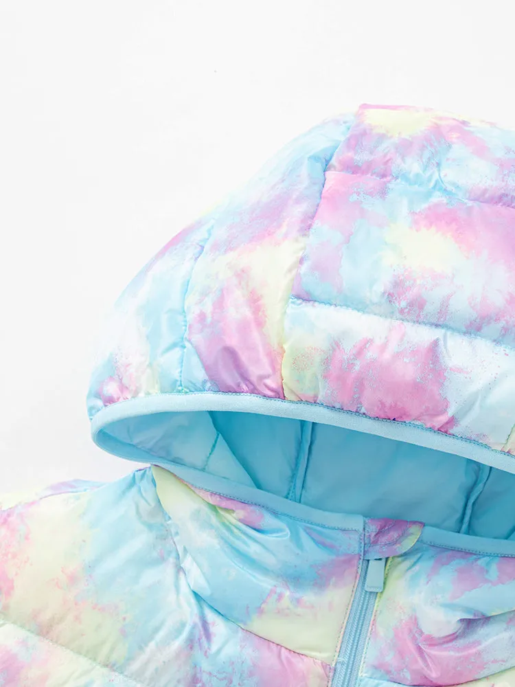 Kids Multicolor Hooded Down Jacket 208422107203
