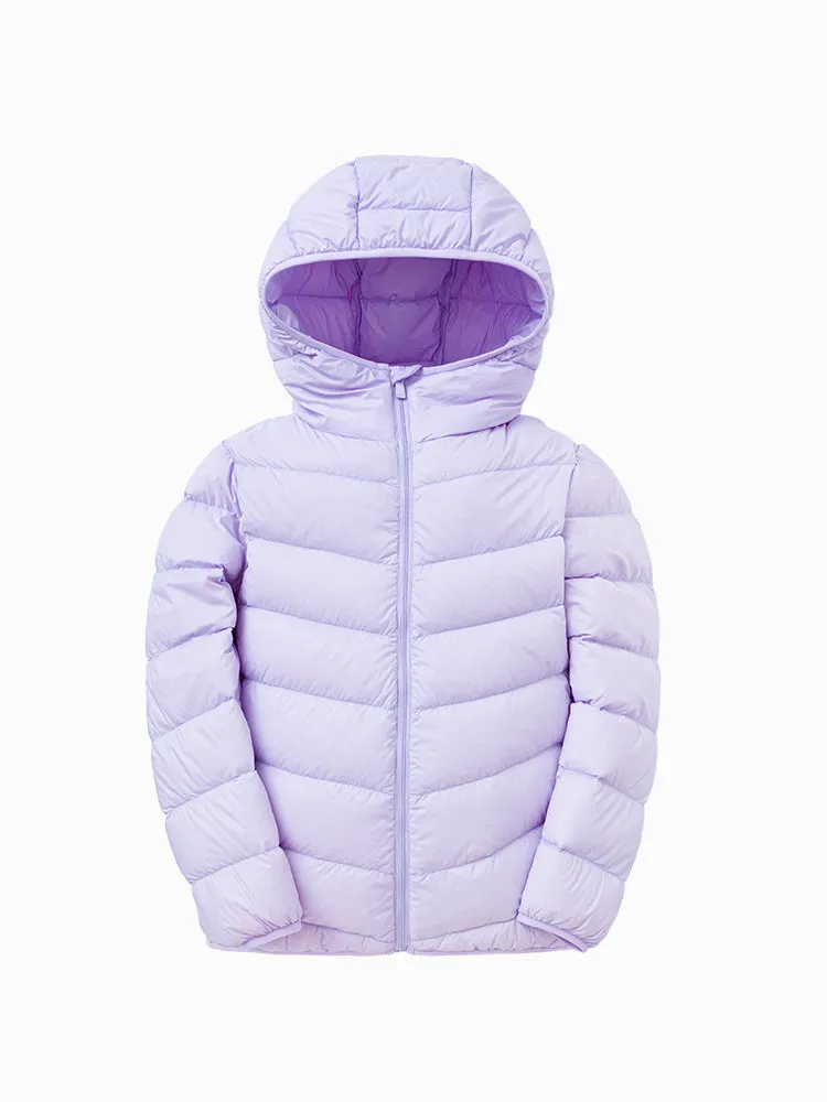 Kids Multicolor Hooded Down Jacket 208422107203