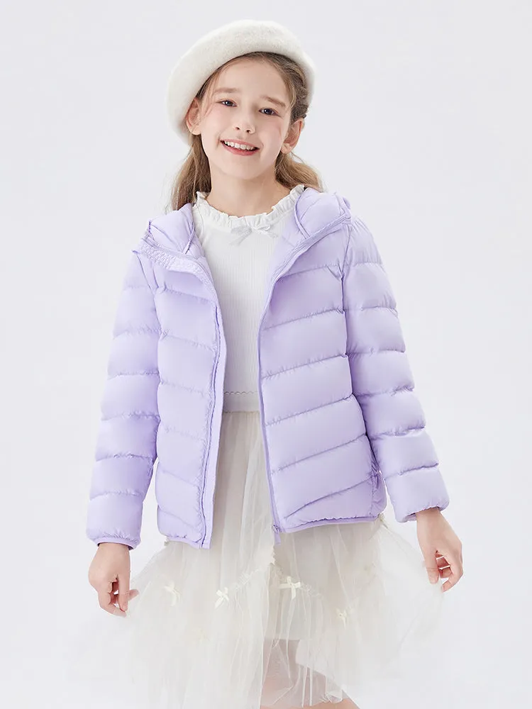 Kids Multicolor Hooded Down Jacket 208422107203