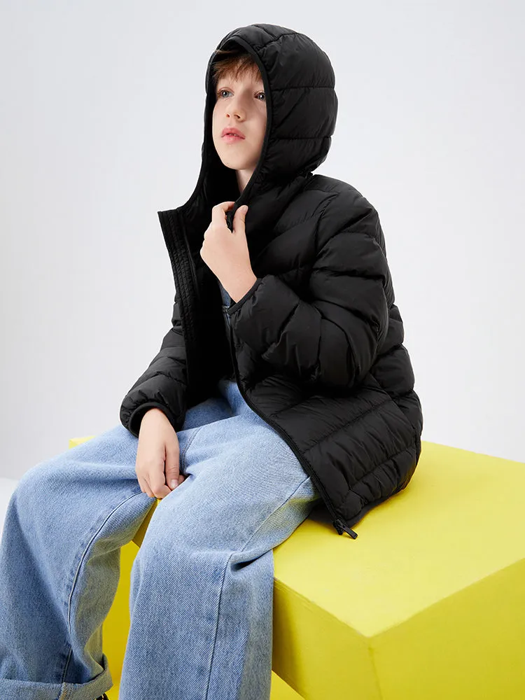 Kids Multicolor Hooded Down Jacket 208422107203