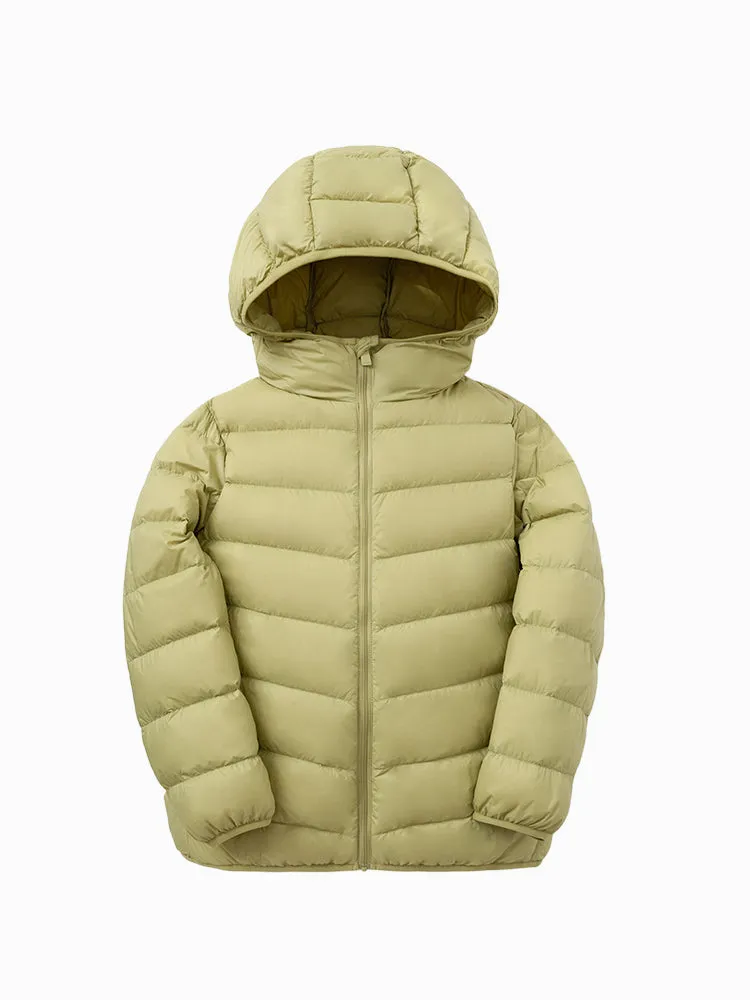Kids Multicolor Hooded Down Jacket 208422107203