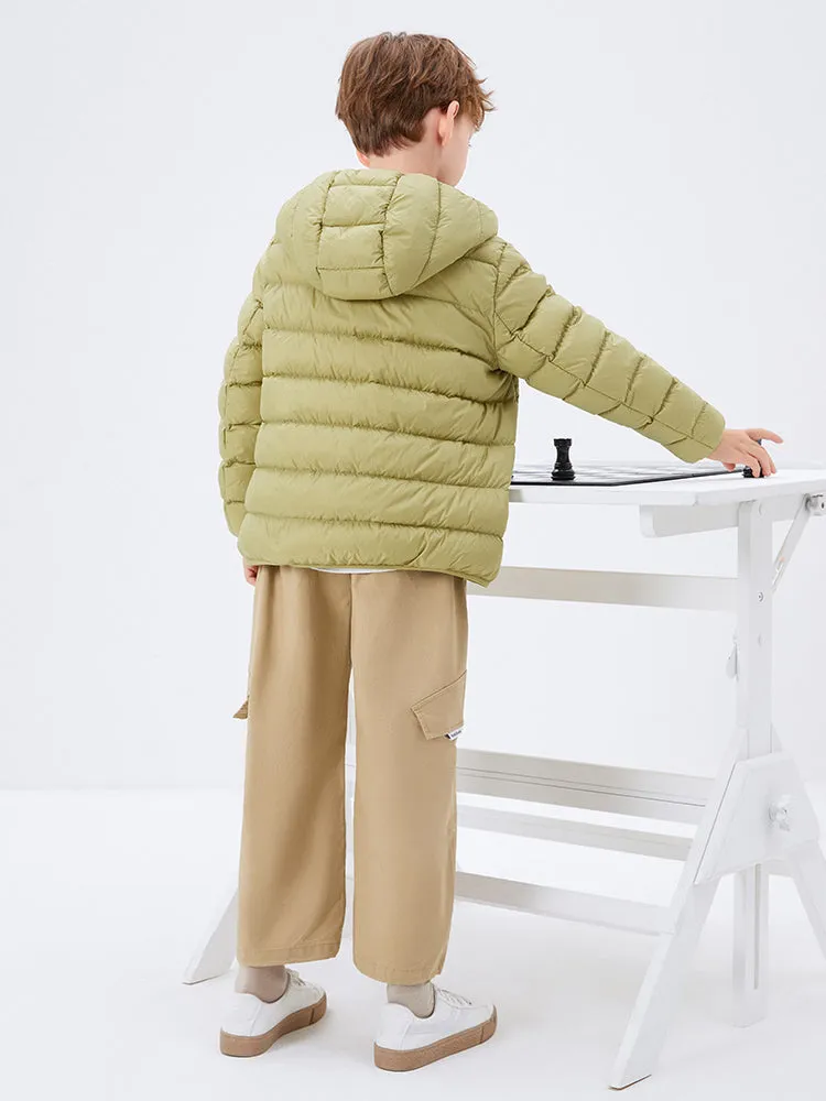 Kids Multicolor Hooded Down Jacket 208422107203