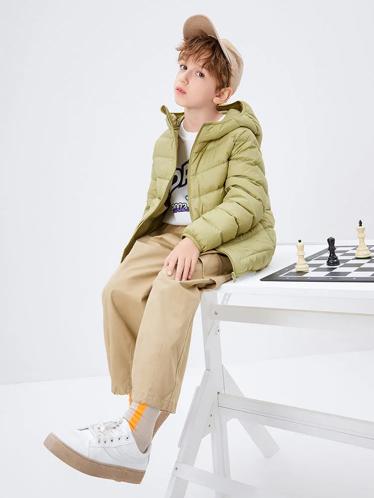 Kids Multicolor Hooded Down Jacket 208422107203