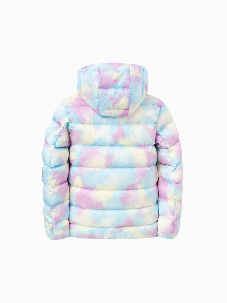 Kids Multicolor Hooded Down Jacket 208422107203