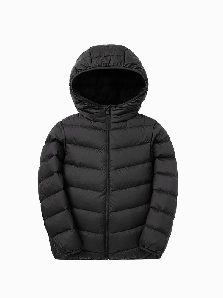 Kids Multicolor Hooded Down Jacket 208422107203