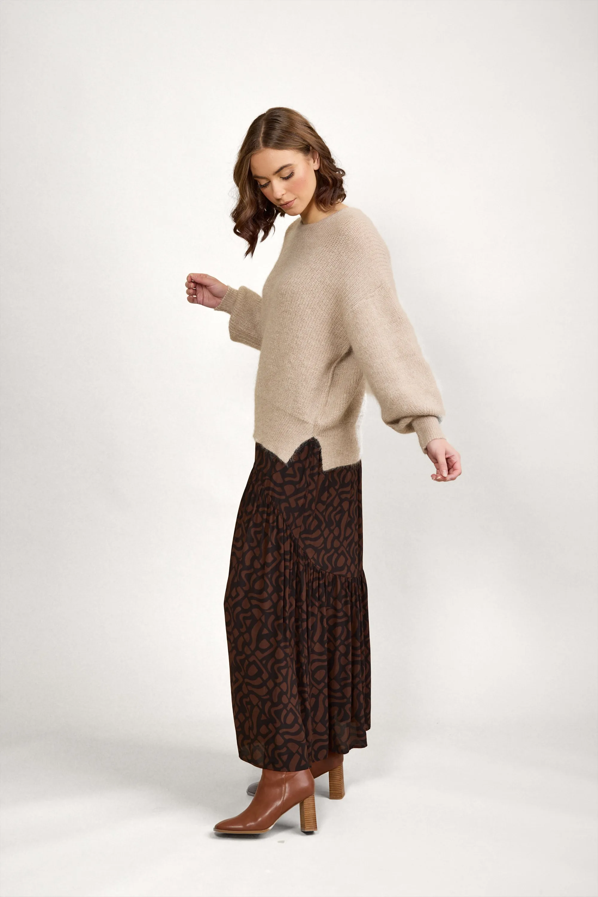 Knewe Note Sweater K2016A - Oatmeal