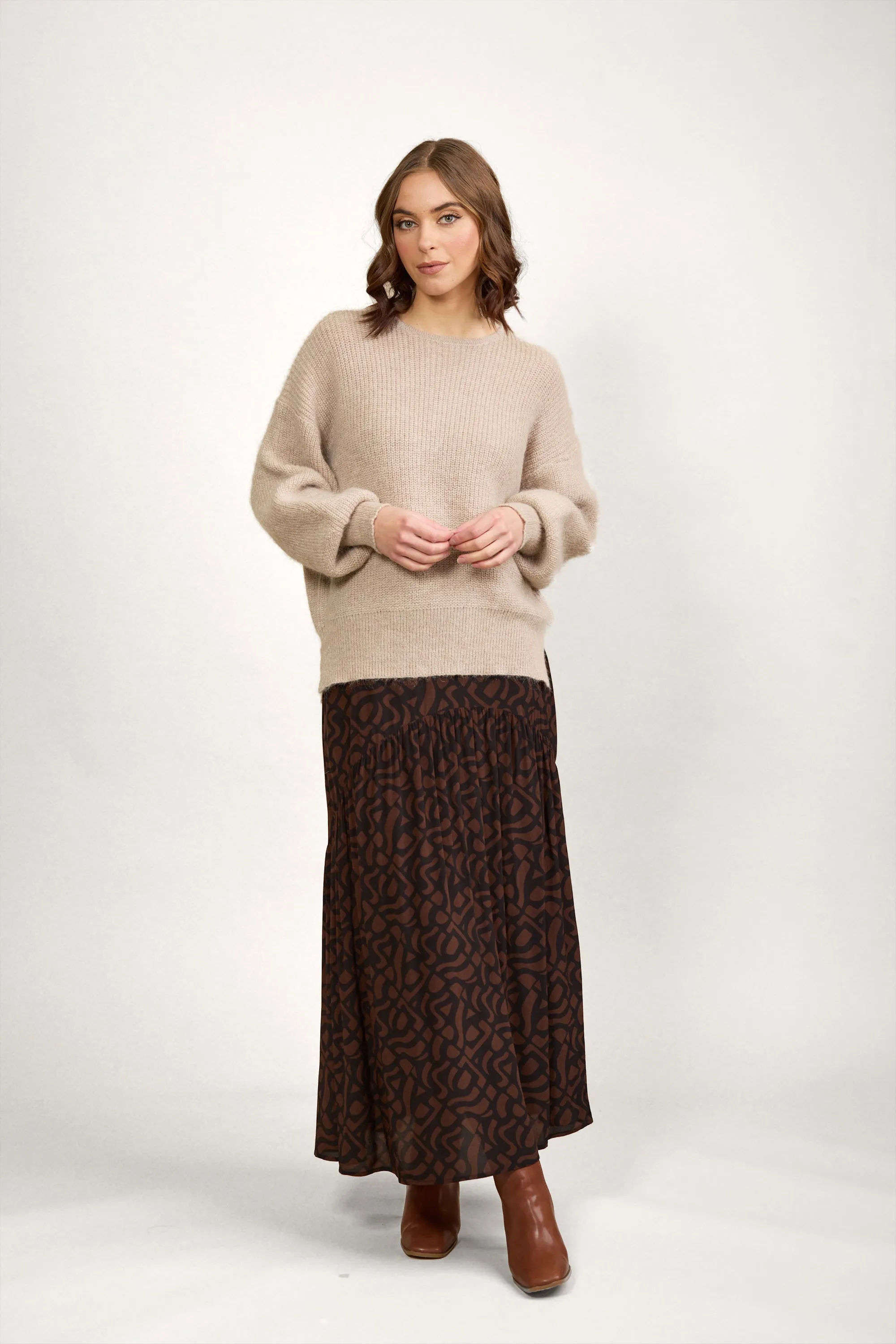Knewe Note Sweater K2016A - Oatmeal