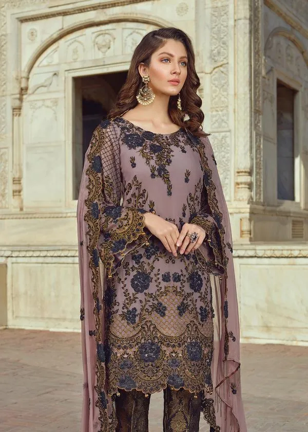 Lavender Pakistani Dress From 2020 Latest Collection # CA131