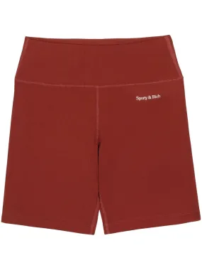 logo-print elasticated-waistband biker shorts