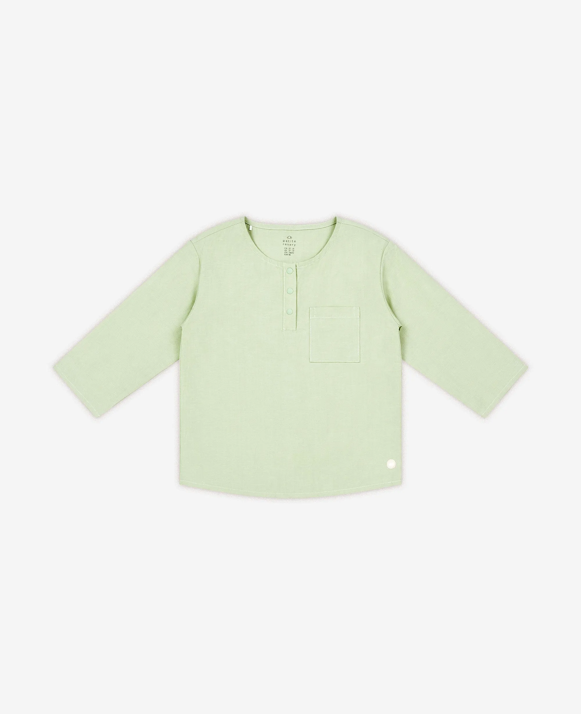 Long Sleeve Henley Top
