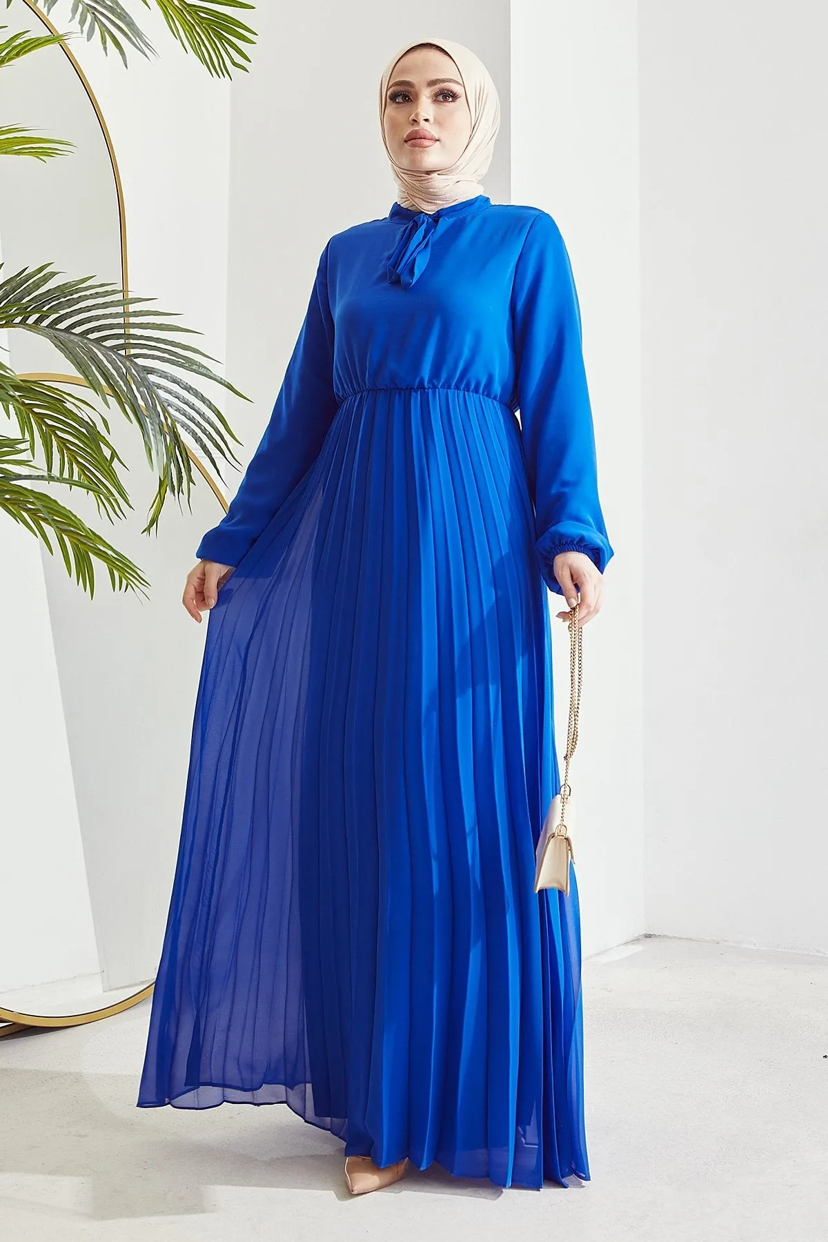 MDS Women Piliseli Limelda Chiffon Dress - Saxe Blue - Worcester