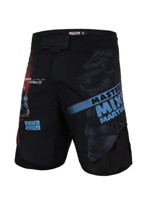 Mesh Training Shorts Performance Pro Plus Masters of MMA Hilltop - Black
