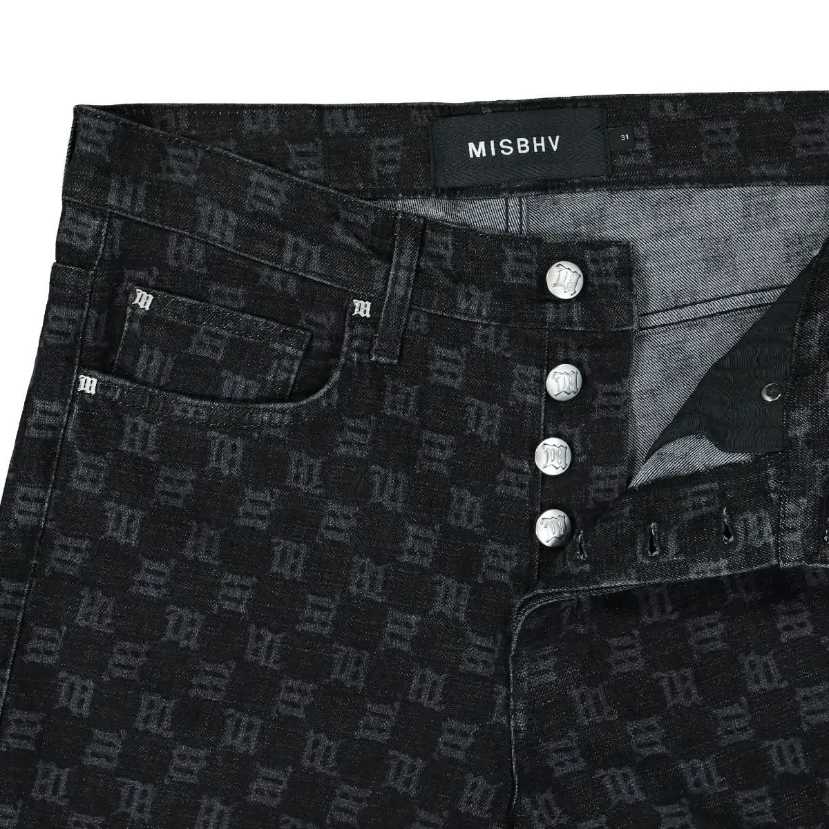 Monogram Denim Trousers
