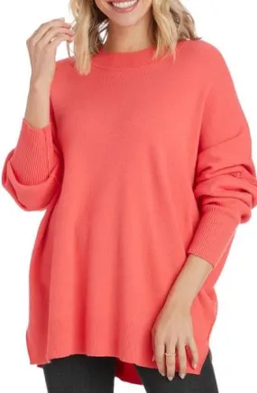 MudPie Pink Ribbed Sweater