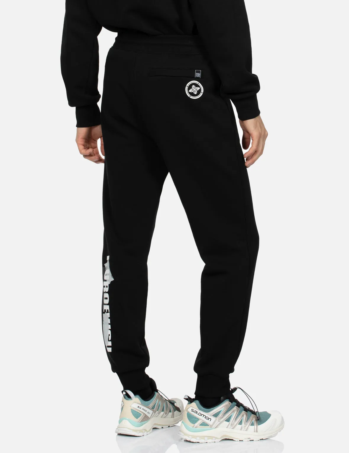 Multiple Branding Elements Print Slim Fit Sweatpants