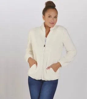 Natural Sherpa Full Zip Jacket