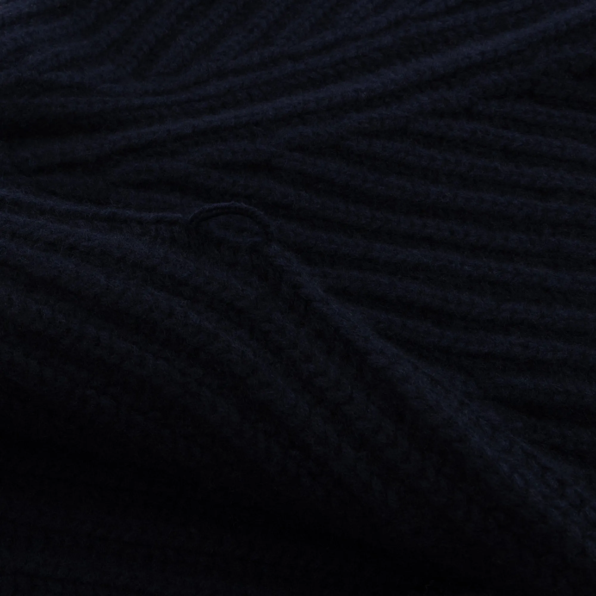 Navy Blue Cashmere Shawl Collar Cardigan