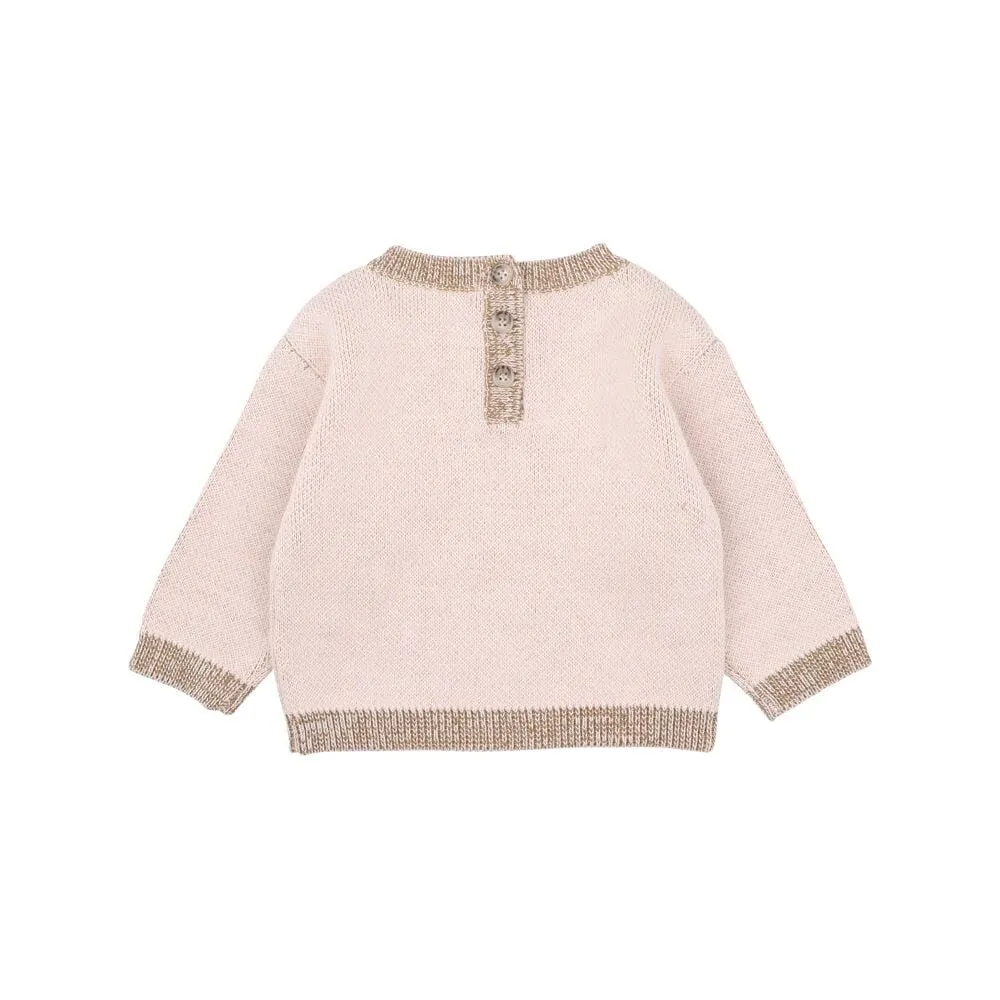 Olive Knitted Bunny Jumper