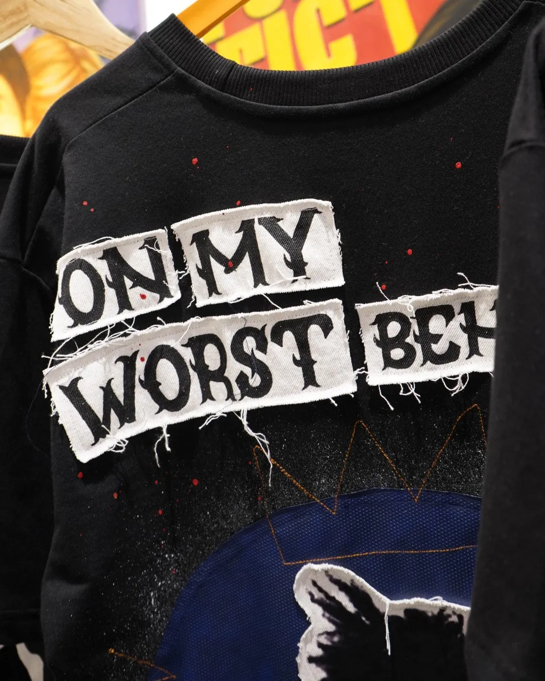 ON MY WORST BEHAVIOUR - A BASQUIAT TRIBUTE OFF WHITE VALKYRE TSHIRT