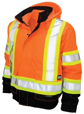 Poly Oxford 3-In-1 Safety Bomber with Fleece Liner by Tough Duck - Style S413