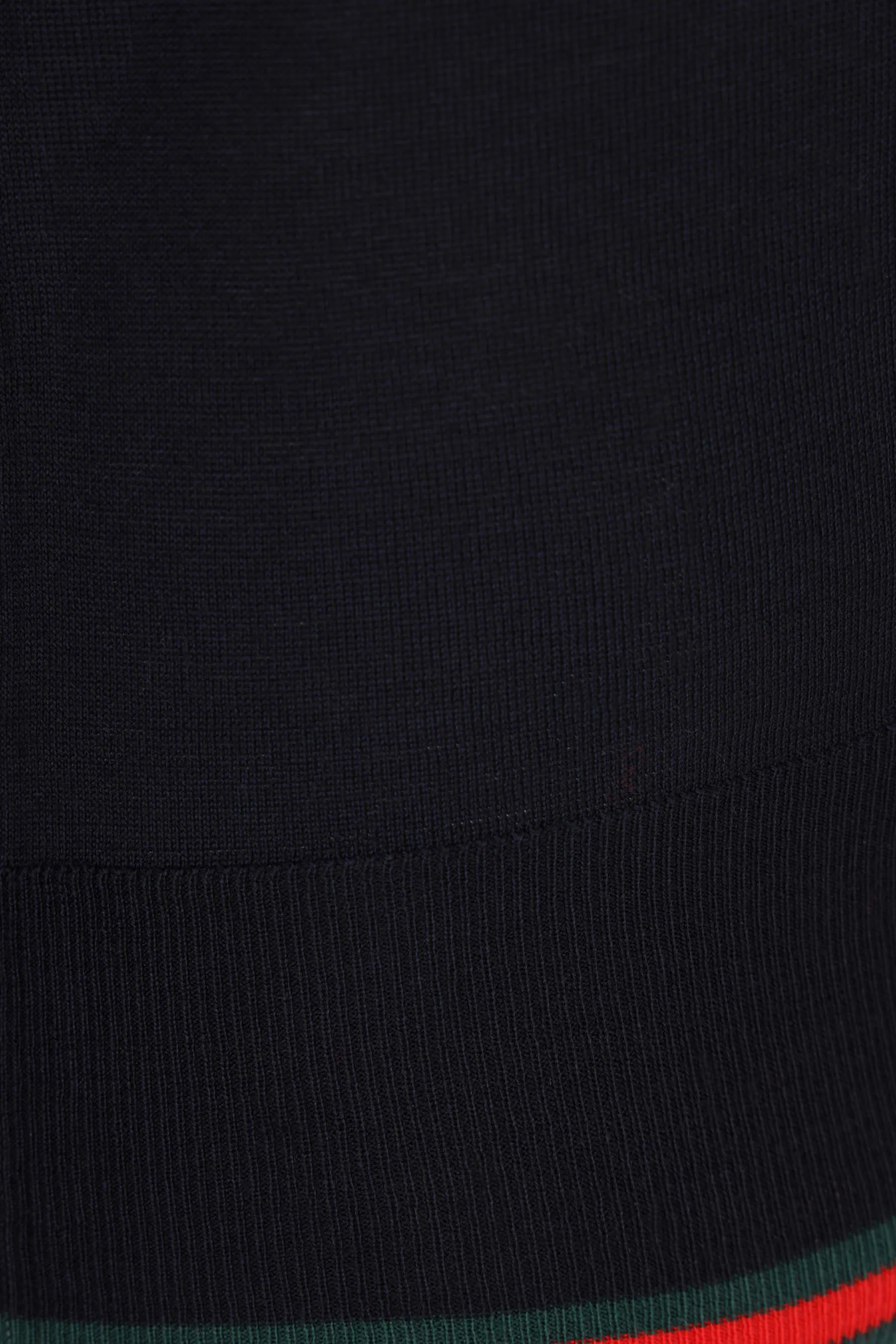 Ribbed Web Pattern Wool Sweater
