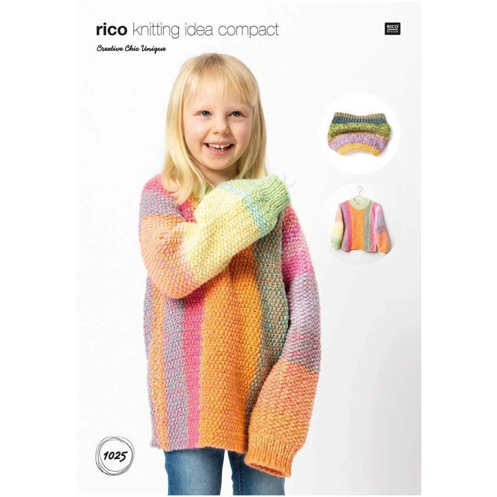 Rico Creative Chic Unique Knitting Pattern 1025