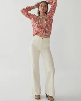 Ross Denim Trousers White