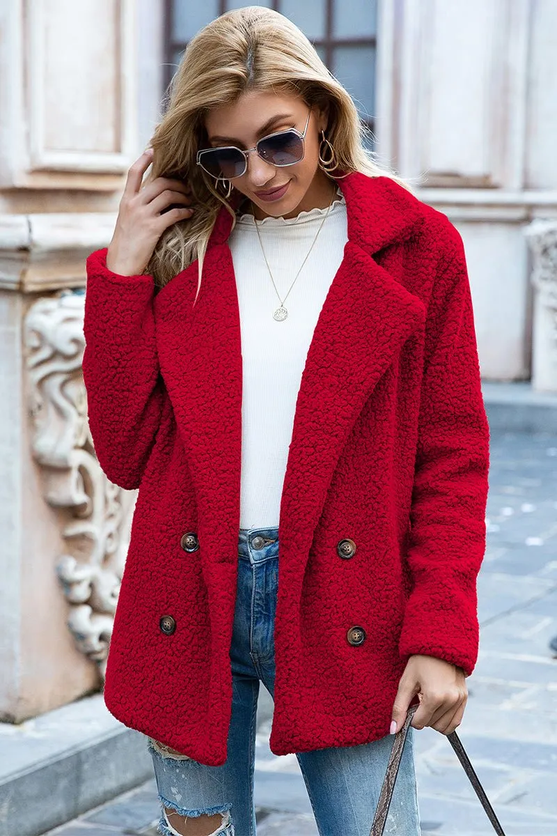 Seasonal Shift Open Front Sherpa Jacket