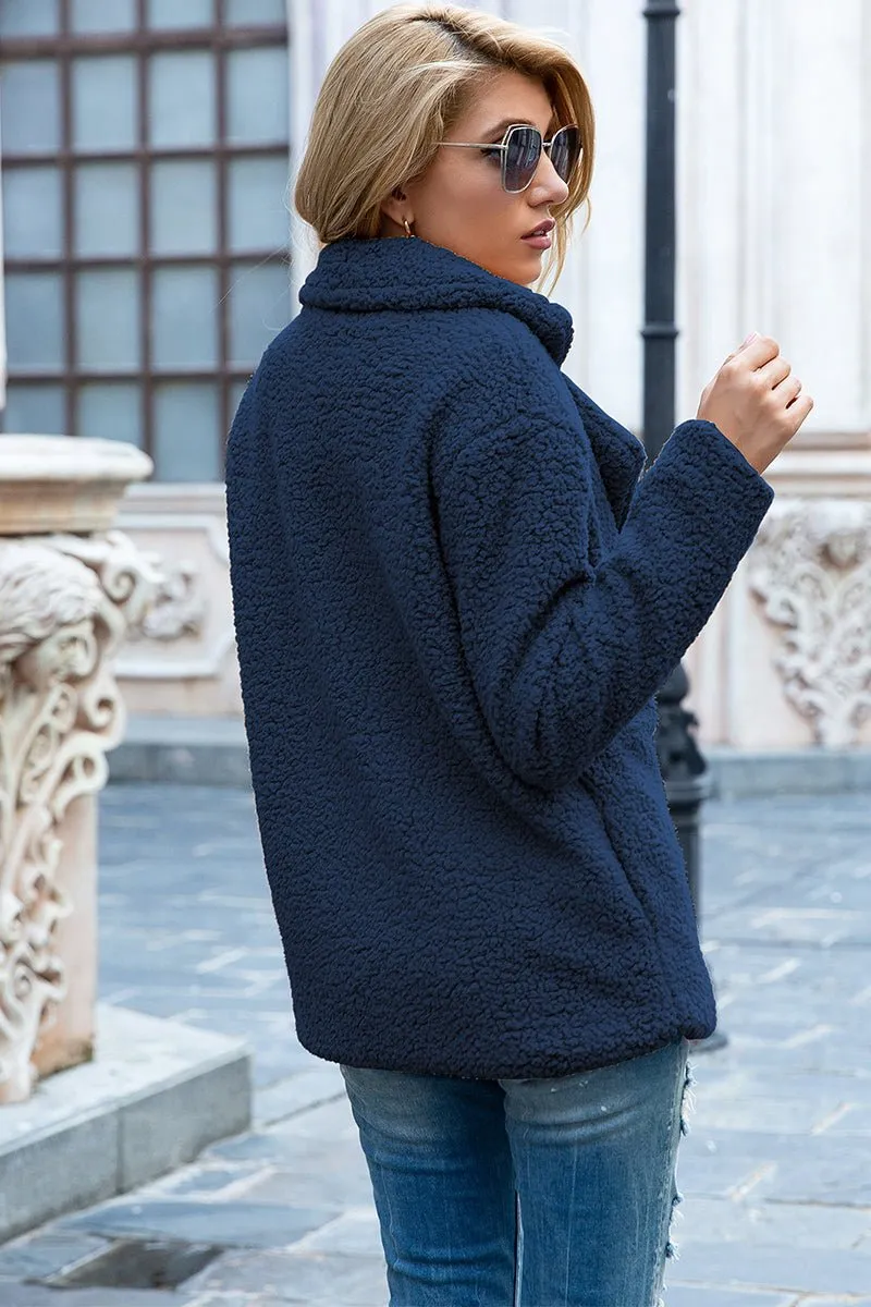 Seasonal Shift Open Front Sherpa Jacket