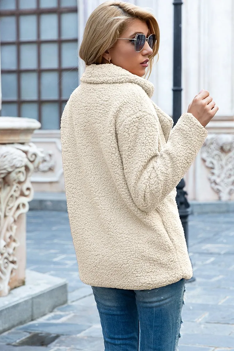 Seasonal Shift Open Front Sherpa Jacket