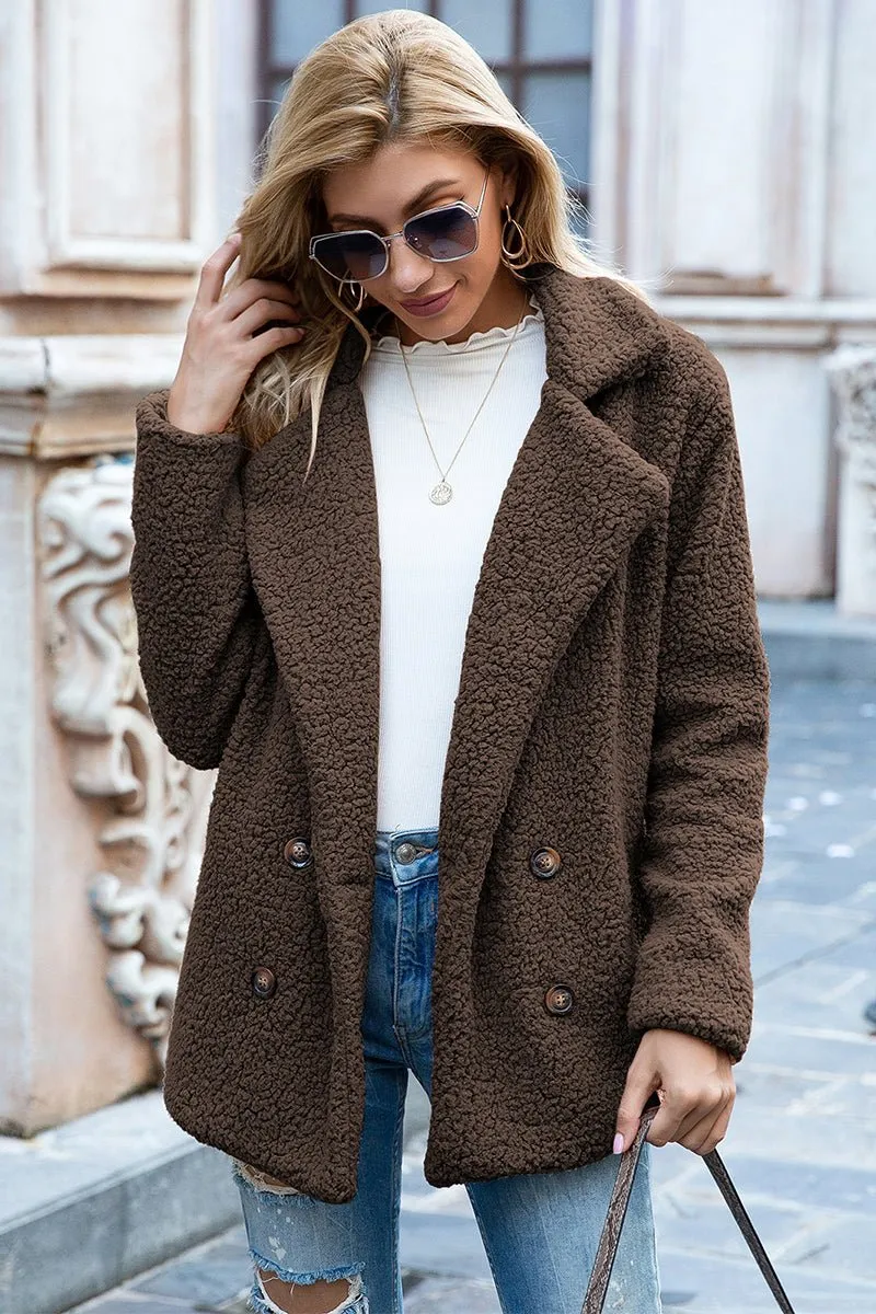 Seasonal Shift Open Front Sherpa Jacket