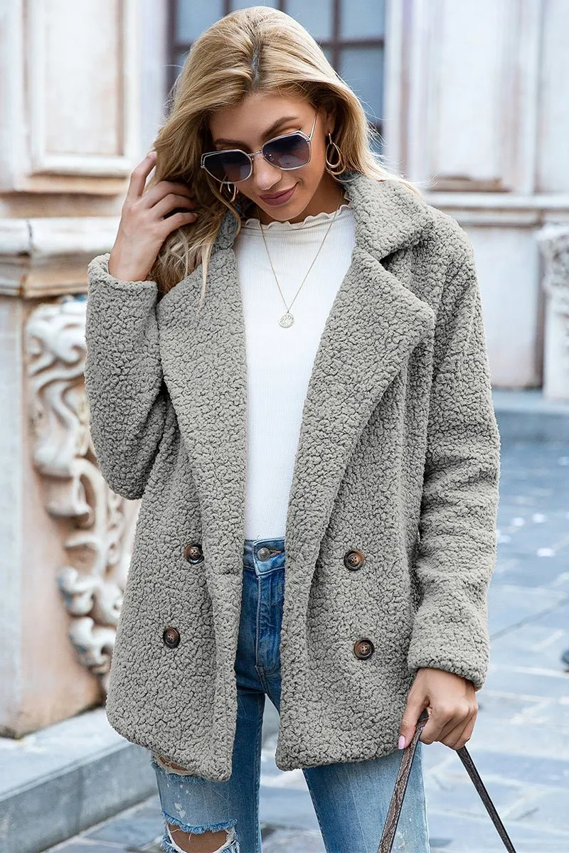 Seasonal Shift Open Front Sherpa Jacket