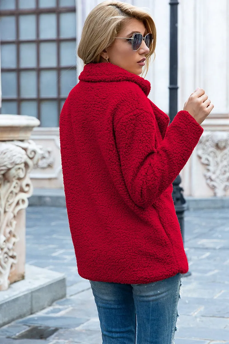 Seasonal Shift Open Front Sherpa Jacket