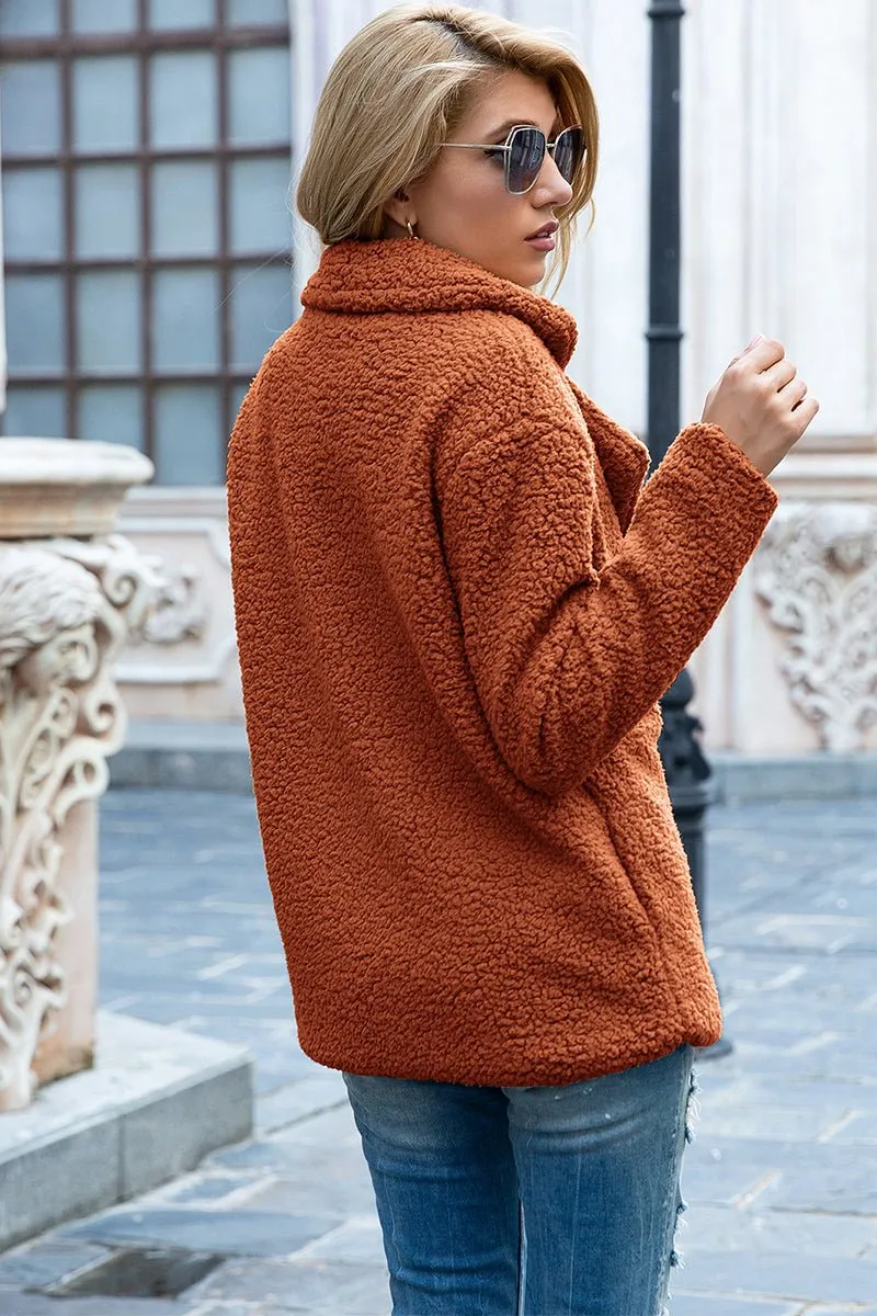 Seasonal Shift Open Front Sherpa Jacket