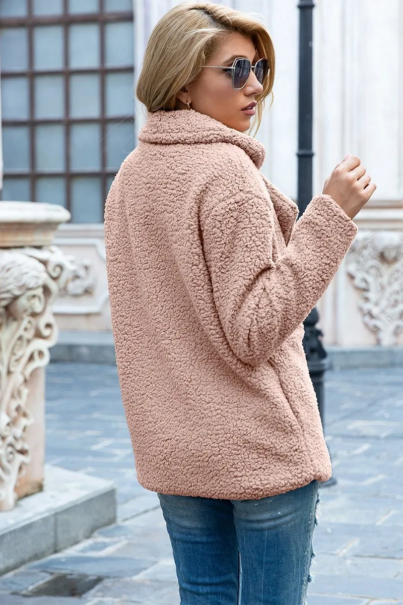 Seasonal Shift Open Front Sherpa Jacket