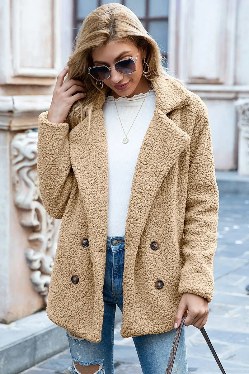 Seasonal Shift Open Front Sherpa Jacket