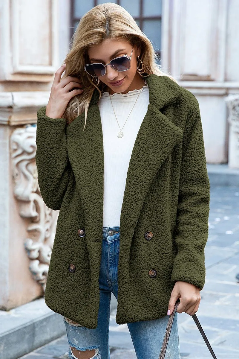 Seasonal Shift Open Front Sherpa Jacket