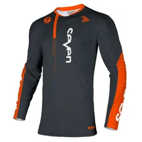 Seven MX 23.1 Rival Rift Motocross Jersey (Grey/Orange, Size:S)