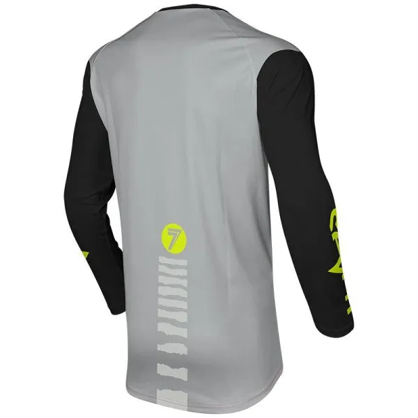 Seven MX 23.1 Vox Surge Motocross Jersey (Grey/Black, Size:S)