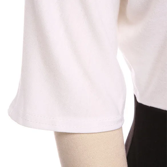 Short Sleeve V-neck Patchwork Chiffon Bodycon Dress