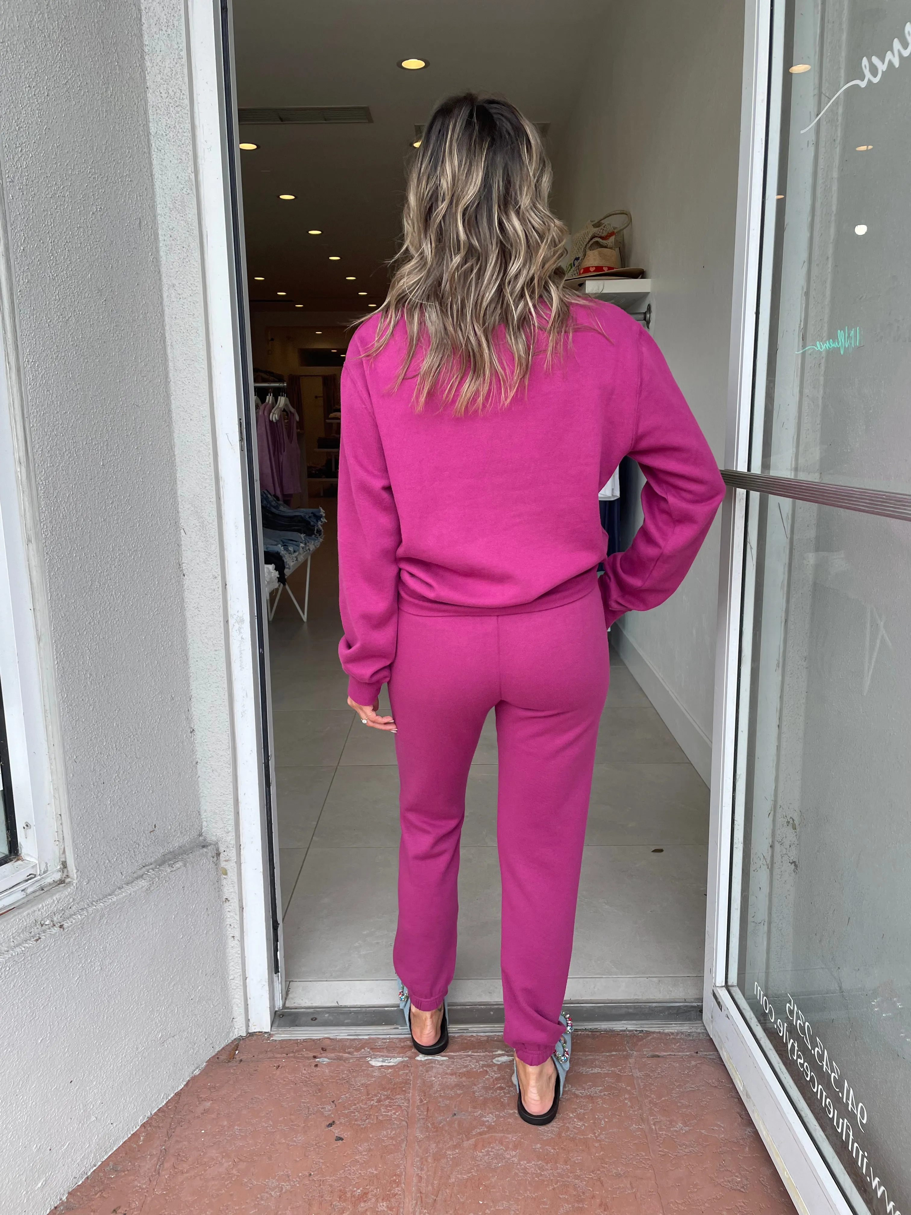 Slim Jogger / Berry
