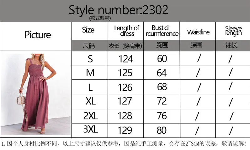 Spaghetti Strap Chiffon Maxi Vacation Dress
