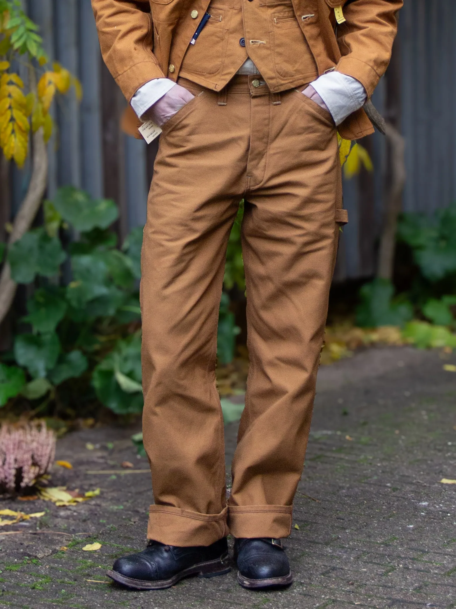 Sugar Cane, Work Pants 13oz, Brown Duck Canvas