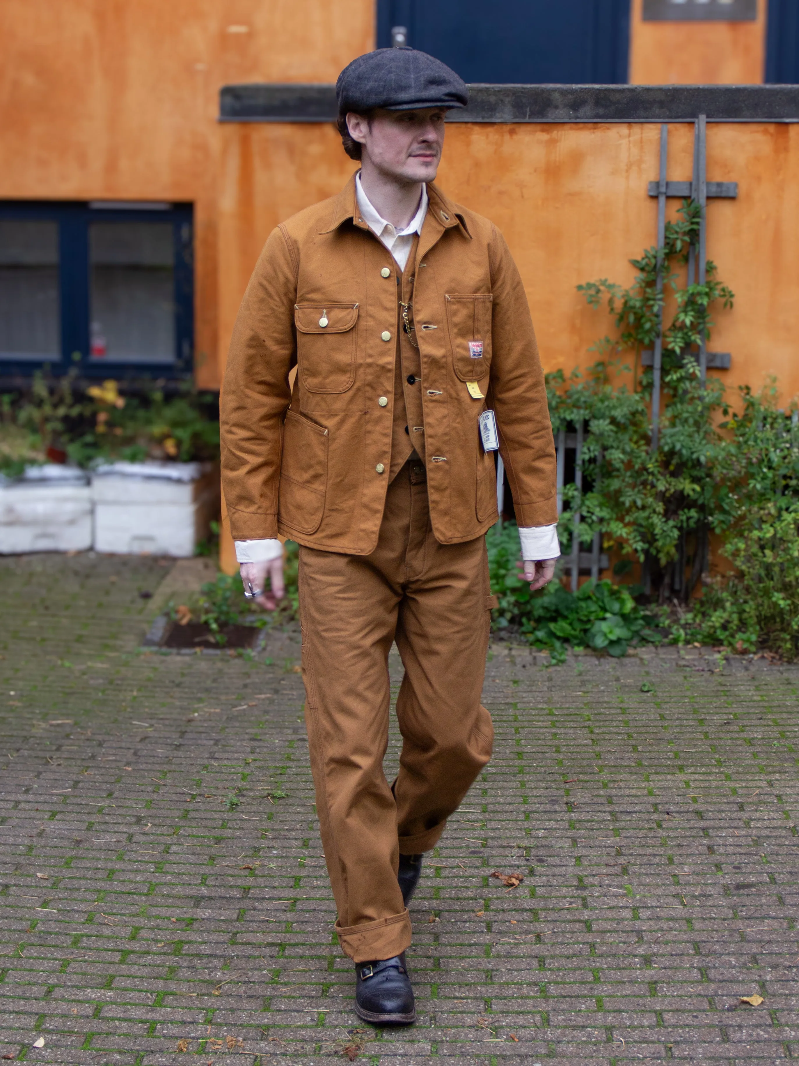 Sugar Cane, Work Pants 13oz, Brown Duck Canvas