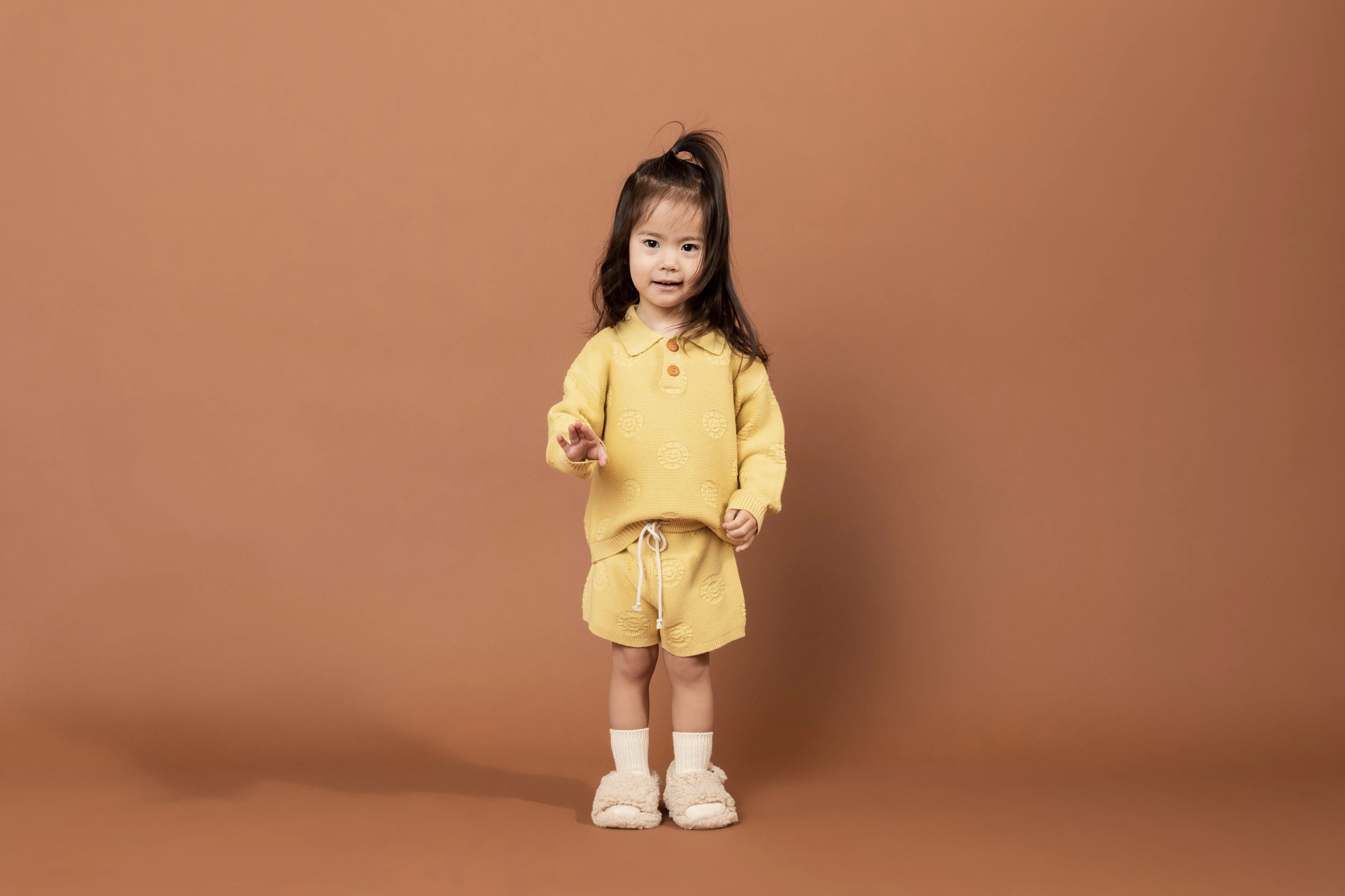 SUNSHINE BUTTON UP JUMPER | LEMON