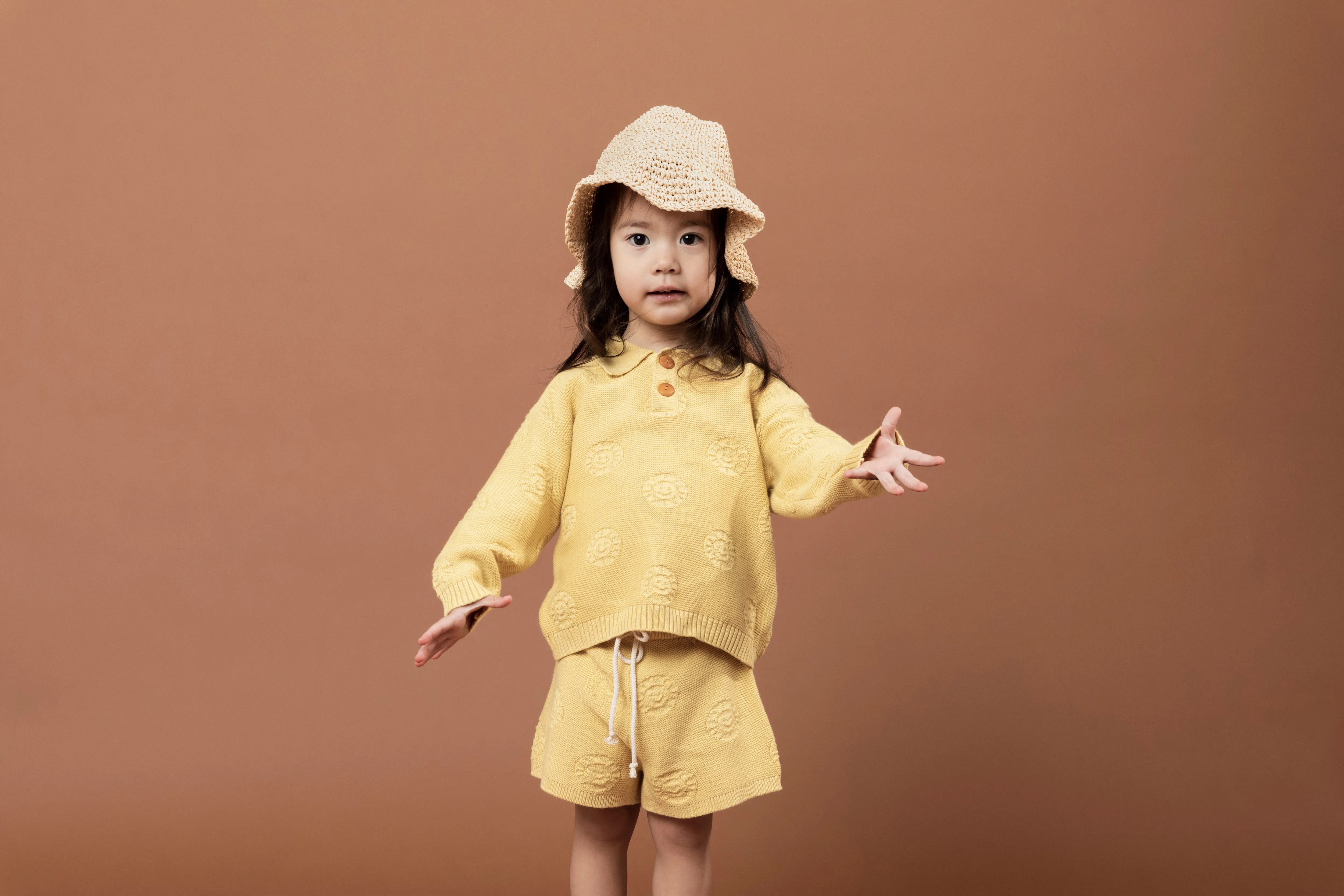 SUNSHINE BUTTON UP JUMPER | LEMON