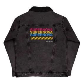 SUPERNOVA Unisex Denim Sherpa Jacket
