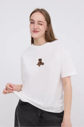 Teddy Bear Printed Thick T-shirt