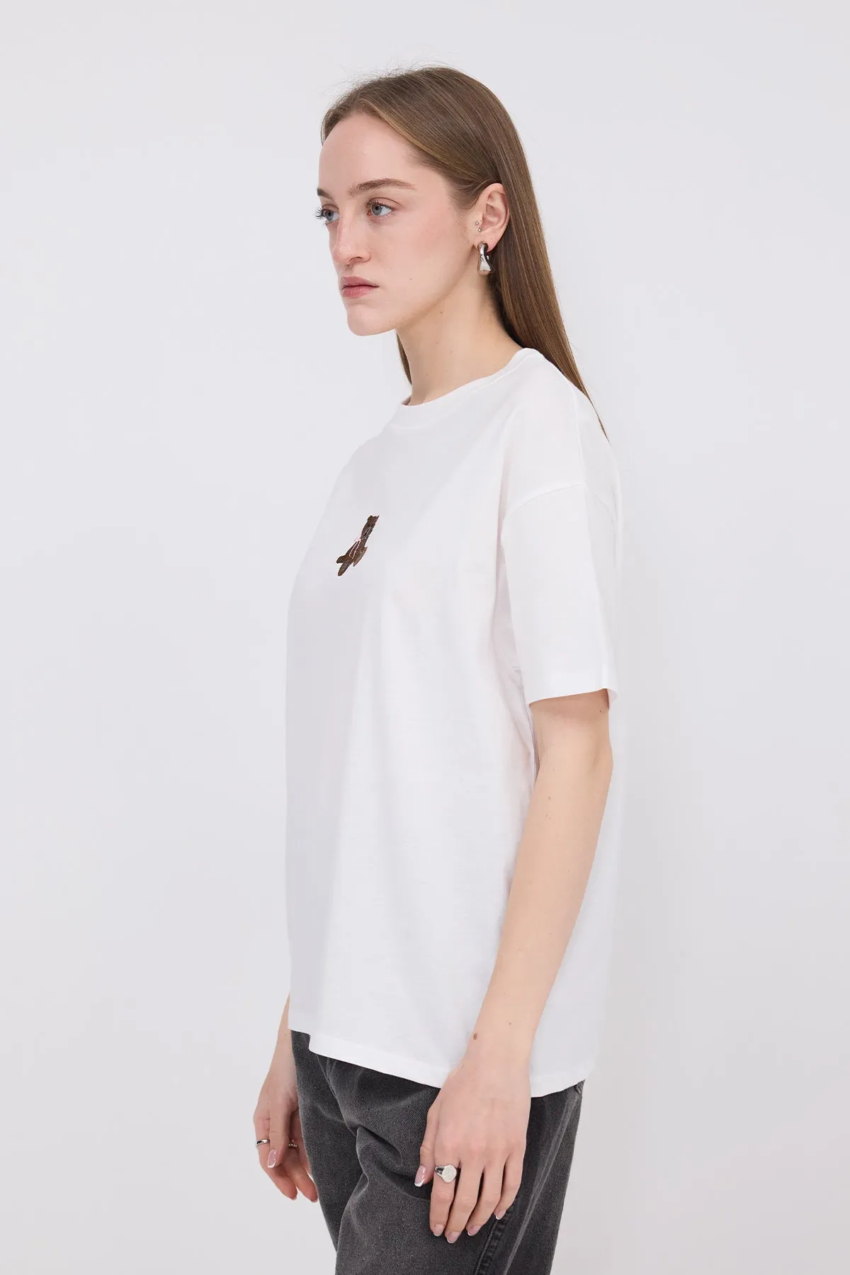 Teddy Bear Printed Thick T-shirt