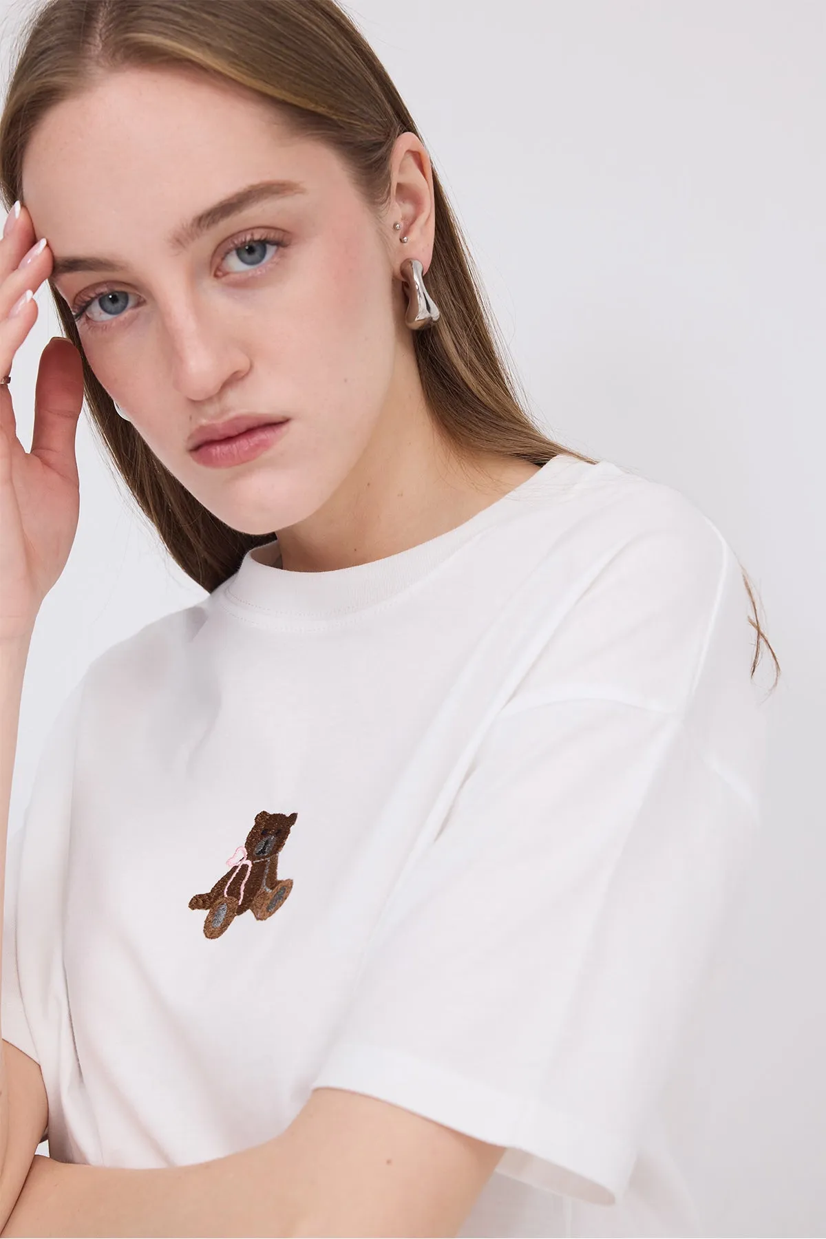 Teddy Bear Printed Thick T-shirt